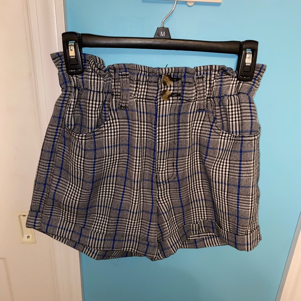 Plaid Paperbag Shorts Size 2